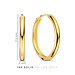 Isabel Bernard Rivoli Morgane 14 karat gold hoop earrings (15.5 mm)