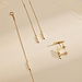 Isabel Bernard Le Marais Rosalie 14 karat gold ear studs with 3 rods