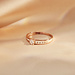 Isabel Bernard La Concorde Estee 14 karat rose gold ring zirconia stones