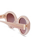 Isabel Bernard La Villette Rosaire sanftes Rosa ovale Sonnenbrille mit rosa Gläsern