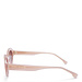 Isabel Bernard La Villette Rosaire rose tendre lunettes de soleil ovales avec rose verres