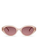 Isabel Bernard La Villette Rosaire rose tendre lunettes de soleil ovales avec rose verres