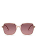 Isabel Bernard La Villette Rene soft pink square sunglasses with pink lenses