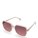 Isabel Bernard La Villette Rene soft pink square sunglasses with pink lenses