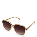 Isabel Bernard La Villette Rene transparant beige firkantede solbriller
