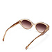 Isabel Bernard La Villette Rosaire gennemsigtig beige ovale solbriller med brune gradientlinser