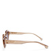 Isabel Bernard La Villette Rosaire transparent beige oval sunglasses with brown lenses gradient