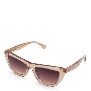 Isabel Bernard La Villette Roselin transparent beige cat eye sunglasses