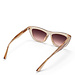 Isabel Bernard La Villette Roselin transparant beige cat eye zonnebril met bruine gradient glazen