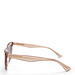 Isabel Bernard La Villette Roselin transparent beige cat eye sunglasses with brown lenses gradient
