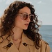 Isabel Bernard La Villette Rive sanftes Rosa quadratische Sonnenbrille