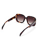 Isabel Bernard La Villette Rive marron tortoise lunettes de soleil carrées avec verres bruns
