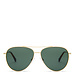 Isabel Bernard La Villette Remi guldfarvede aviator solbriller med grønne linser