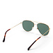 Isabel Bernard La Villette Remi lunettes de soleil Aviator de couleur or avec verres verts