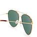 Isabel Bernard La Villette Remi goldfarbene Aviator Sonnenbrille mit grünen Gläsern