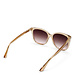 Isabel Bernard La Villette Raison transparant beige firkantede solbriller med bruna linser gradient