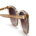 Isabel Bernard La Villette Raison transparant beige firkantede solbriller med bruna linser gradient
