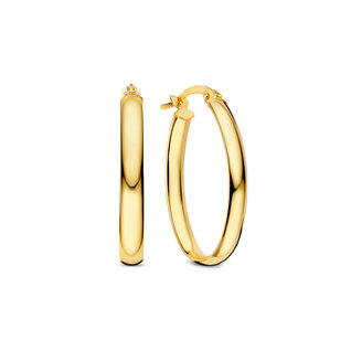 Isabel Bernard Rivoli Flori 14 karat gold hoop earrings (22 mm)