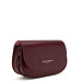 Isabel Bernard Montmartre Manon bordeaux rode leren crossbody tas van natuurleer