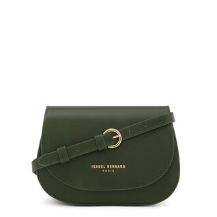 Isabel Bernard Montmartre Manon green vegetable tanned leather crossbody bag