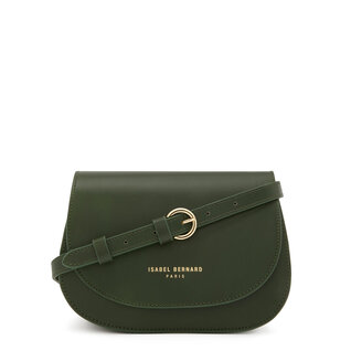 Isabel Bernard Montmartre Manon grön vegetabiliskt garvat läder crossbody väska