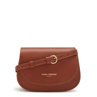 Isabel Bernard Montmartre Manon cognac vegetabiliskt garvat läder crossbody väska