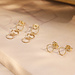 Isabel Bernard Cadeau d'Isabel 14 karat gold earring set with rings