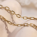 Isabel Bernard Aidee Adeline 14 karat gold link bracelet with square chains