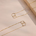 Isabel Bernard Le Marais Loulou 14 karat gold necklace with two rings