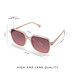Isabel Bernard La Villette Rene soft pink square sunglasses with pink lenses
