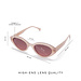 Isabel Bernard La Villette Rosaire rosa palo lunettes de soleil ovales con rosa lentes