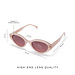 Isabel Bernard La Villette Rosaire rose tendre lunettes de soleil ovales avec rose verres