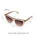 Isabel Bernard La Villette Roselin transparent beige cat eye sunglasses with brown lenses gradient