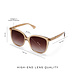 Isabel Bernard La Villette Raison transparant beige square sunglasses with brown lenses gradient