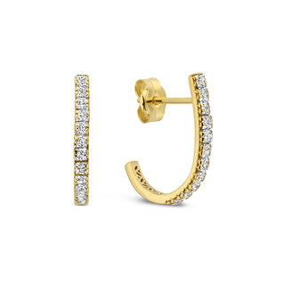 Isabel Bernard Rivoli Alizée 14 karat gold half hoop earrings