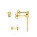 Isabel Bernard Rivoli Cézanne 14 karat gold earrings with 3 ear studs