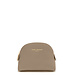 Isabel Bernard Honoré Babette taupe calfskin leather toiletry bag