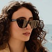 Isabel Bernard La Villette Roselin brown tortoise cat eye sunglasses with brown lenses