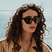 Isabel Bernard La Villette Roselin black cat eye sunglasses with black lenses