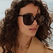 Isabel Bernard La Villette Raison black square sunglasses with black lenses