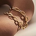 Isabel Bernard Aidee Ìrene 14 karat gold link bracelet with round chains