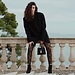 Isabel Bernard Femme Forte Simone Mini black leather handbag calfskin leather