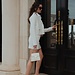 Isabel Bernard Femme Forte Simone Mini white leather handbag calfskin leather