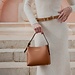 Isabel Bernard Honoré Adriane Mini cognac leather handbag calfskin leather