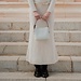 Isabel Bernard Honoré Adriane Mini hvid laeder handtaske af kalveskind