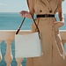 Isabel Bernard Honoré Adriane Midi white leather shoulder bag calfskin leather