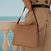 Isabel Bernard Honoré Adriane Midi beige leather shoulder bag calfskin leather