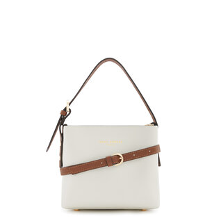 Isabel Bernard Honoré Adriane Mini white leather handbag calfskin leather