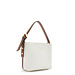 Isabel Bernard Honoré Adriane Mini white leather handbag calfskin leather