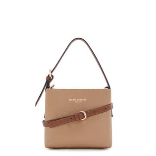 Isabel Bernard Honoré Adriane Mini beige cuero bolso de mano de cuero vacuno